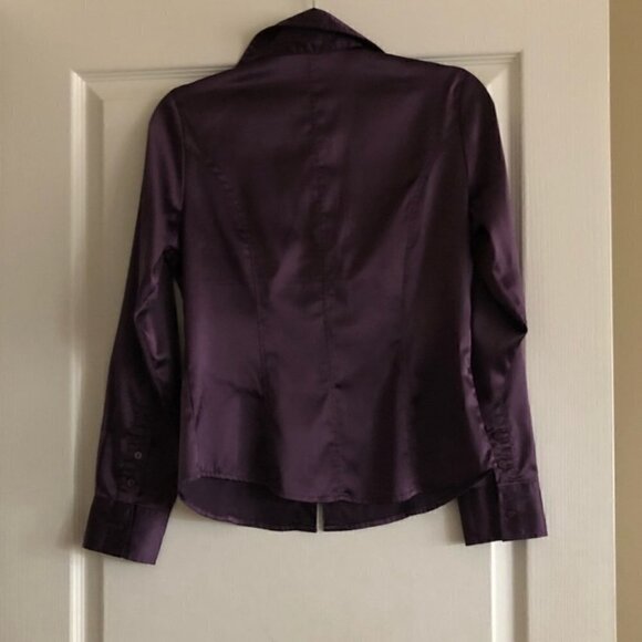 V Neck Button Down Shirt Long Sleeves Size 6 - Picture 6 of 11